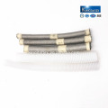 Tuyau de téflon PTFE tressé extérieur de fil de 3/4 de pouce flexible flexible à hautes températures